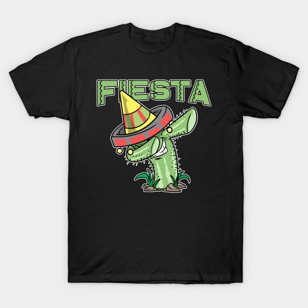 Dabbing Cactus Cinco De Mayo Sombrero T-Shirt by ModernMode